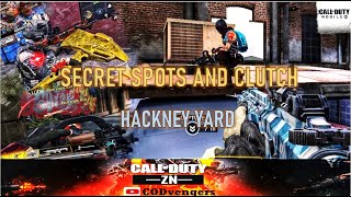 HOW TO PLAY HACKNEY YARD HARDPOINT || BEST SECRET SPOTS || COD MOBILE MULTIPLAYER ||