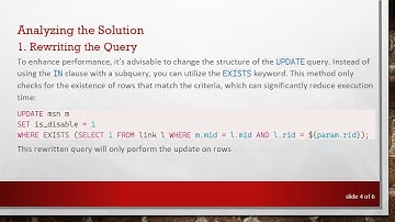 Improving Your MySQL UPDATE Queries: Solutions to Subquery Performance Issues