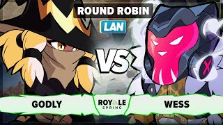 Celebrity Godly vs Wess - Round Robin - Spring Royale 2025 - LAN 1v1 Profile