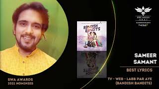 SWA Awards 2021 I Nomination - TV / Web Lyrics