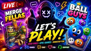 Ball Guys Brainrot Merge Fellas Live Gameplay | #mergefellas #verticallive #shortsfeed