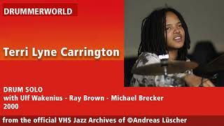 Terri Lyne Carrington: DRUM SOLO with Ulf Wakenius - Ray Brown - Michael Brecker - 2000