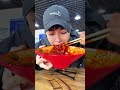 Sticky and spicy xinjiang fried rice noodles #mukbang #food #shorts