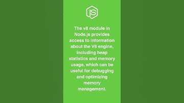 v8 Module in Node.js
