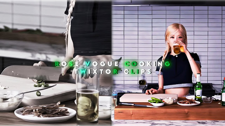 Rosé Cooks Kimchi Fried Rice Dinner/VOGUE/ twixtor clips (4K+CC) #blackpink #twixtor #rosé #vogue