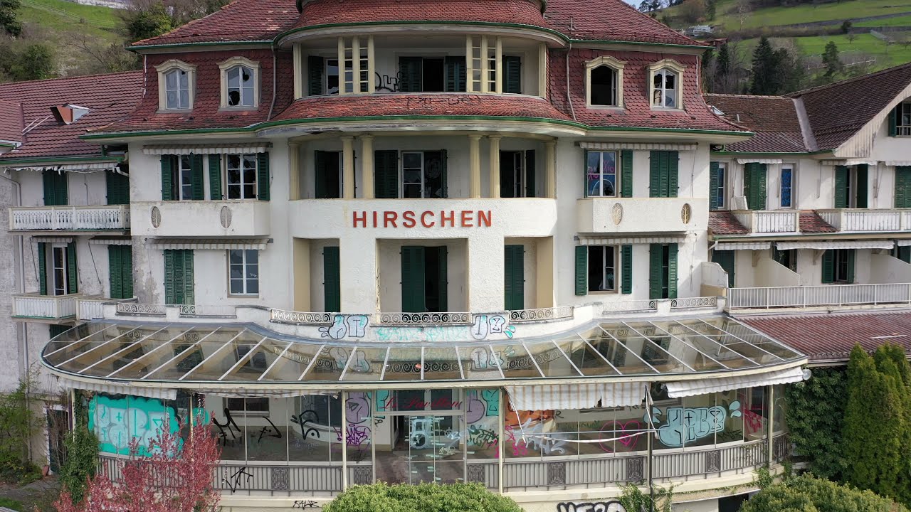 Hotel Hirschen Gunten am verlottern, Stand: Frühling 2021