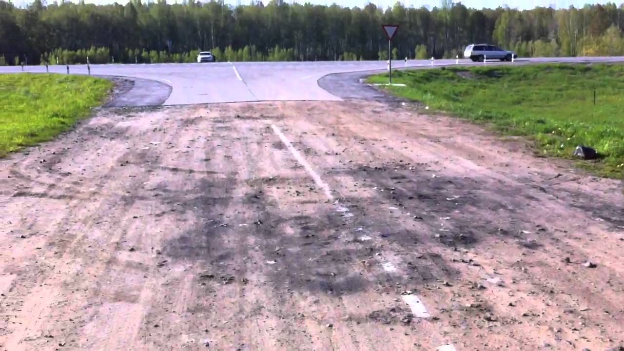 Покрытия дорог на перекрестке