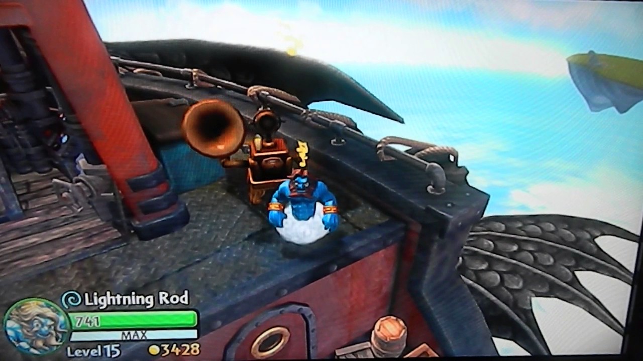 Skylanders Giants 1 Minute of Lightning Rod's Song YouTube