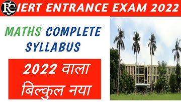 Iert entrance exam 2022 complete syllabus of maths in English  #Iert_Syllabus_2022