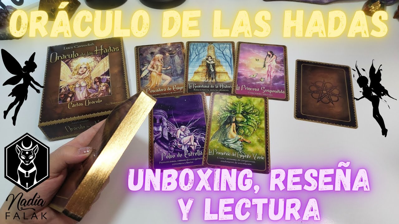 ORÁCULO DE LAS HADAS ⭐ Unboxing, Reseña y Lectura 💜 Nadia Falak - YouTube