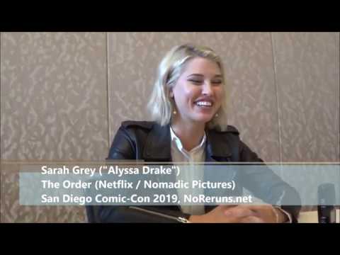 The Order Q&A with Sarah Grey (SDCC 2019) - YouTube