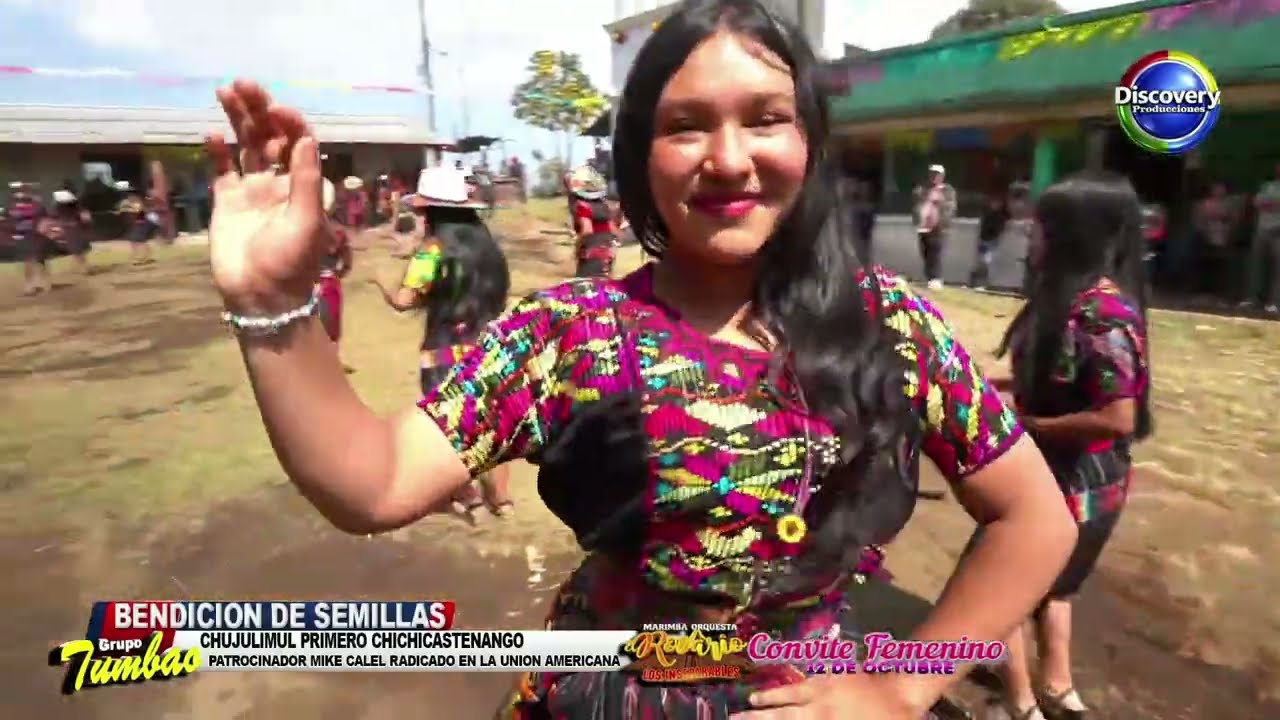 CONVITE FEMENINO 12 DE OCTUBRE-BENDICION DE SEMILLAS CHUJULIMUL PRIMERO- MARIMBA ORQUESTA ROSARIO