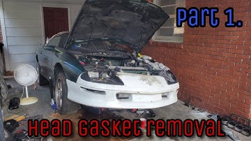 How to change Head Gasket on a 96 Z28 Camaro (Fbody) Lt1 (STEP BY STEP) Pt. 1