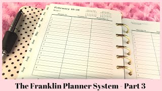 Franklin Planner System Part 3-What I Learned - Weekly Planning and Big Rocks