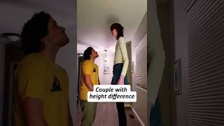When there’s a huge height difference between you and your partner #couple #fypシ