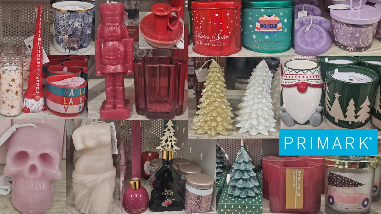 PRIMARK CHRISTMAS CANDLES 2023 PRIMARK NEW COLLECTION 2023 ukfashion
