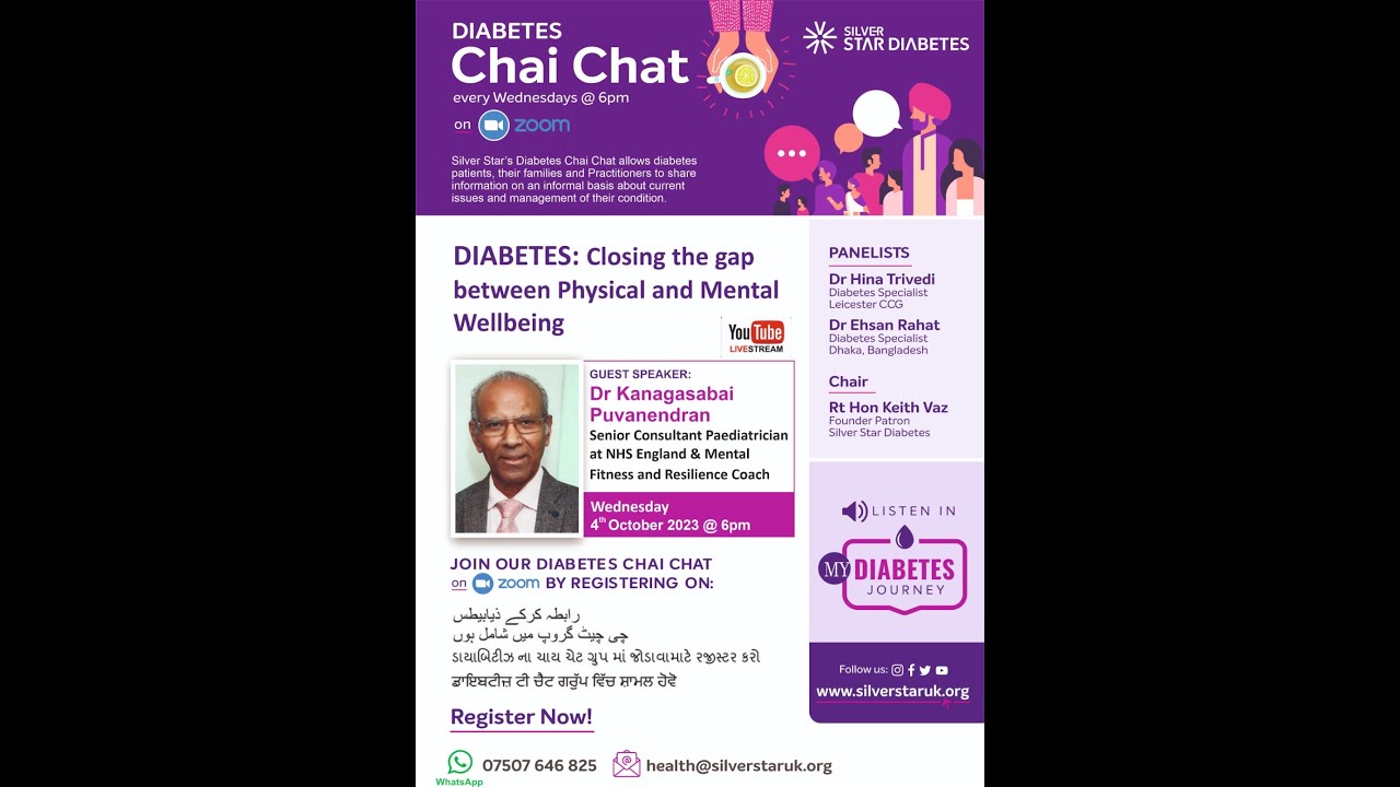 Silver Star Diabetes Chai Chat 5th October 2023