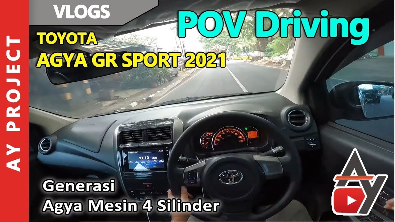 POV Driving Toyota Agya GR 2021