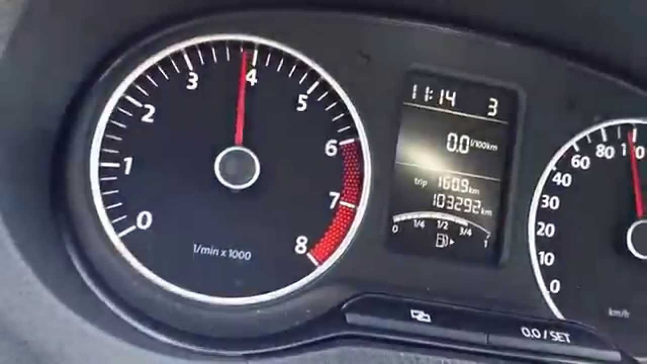 Volkswagen Polo 6r 1.2 tsi 105 HP acceleration 0-100 - YouTube