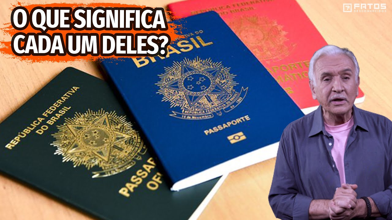 Por que existem passaportes de cores diferentes no Brasil? Porque não são todos iguais?