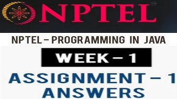 NPTEL Programming in Java Week 1 All Programming Assignment Solutions|SWAYAM NPTEL ASSIGNMENT ANSWER