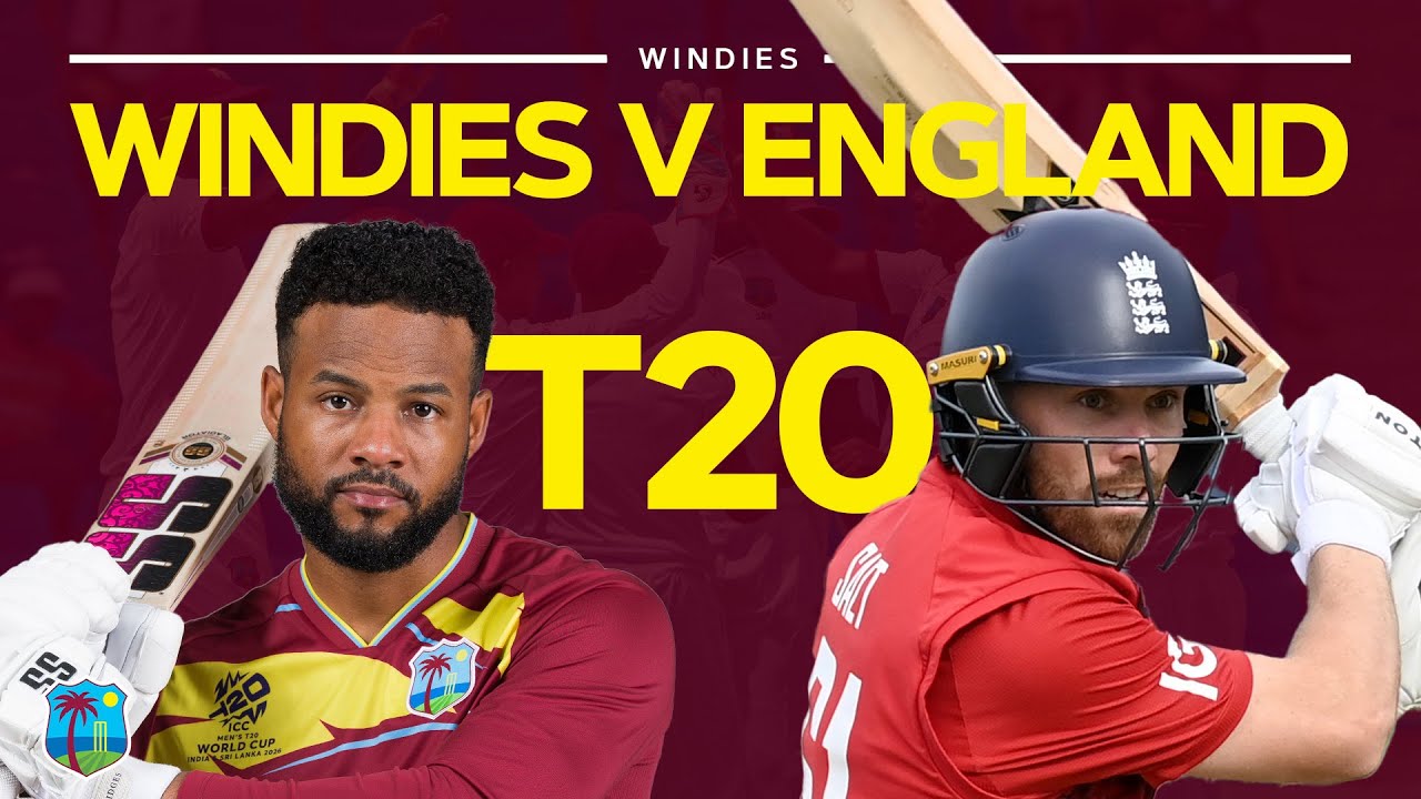 Shai Hope Sixes 🆚 Phil Salt Fireworks 💥 West Indies v England T20 RETRO LIVE