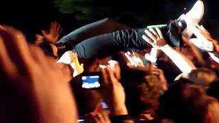 Silbermond Openair in Sigmaringen 2009 - Stage diving Crowd surfing -live HD 720p