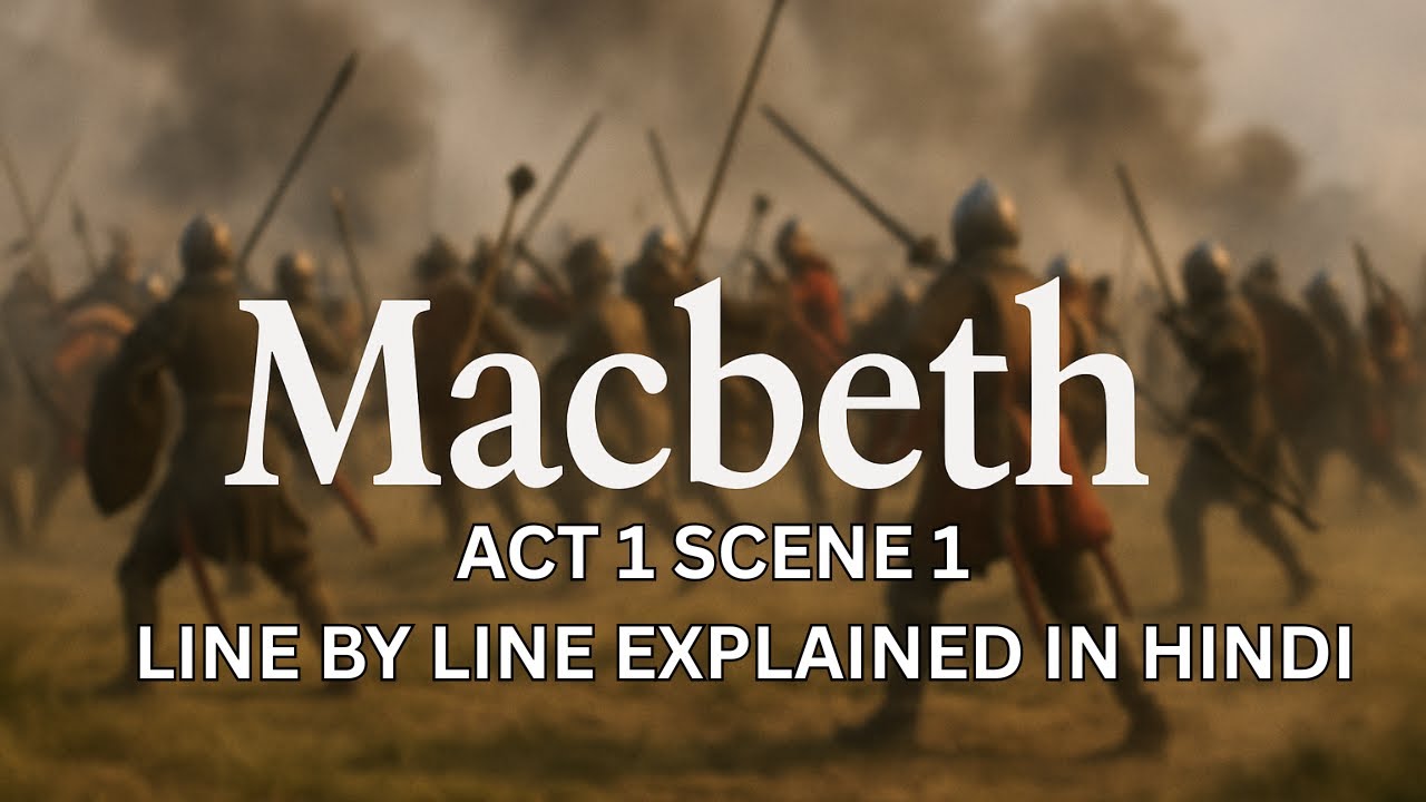 Macbeth Act 1 Scene 1Explained Hindi & English 