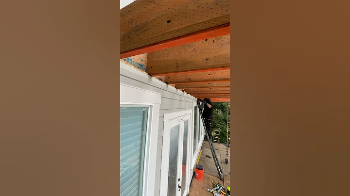 Installing a Waterproof Bladder: baffles go in first before the joist bays. #drdecks #shorts #diy