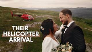 Wedding Highlight Video, Beautiful Mountain Wedding & Helicopter Portrait Session in Swedish Lapland