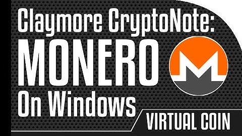Monero -  Claymore CryptoNote CPU miner on Windows