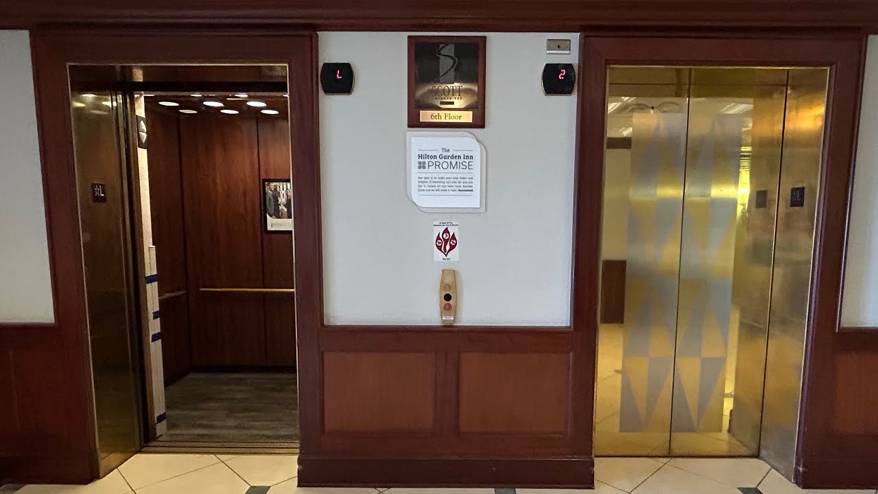 Nice Otis Series 5 Hydraulic Elevators at Hilton Garden Inn - Erie, PA