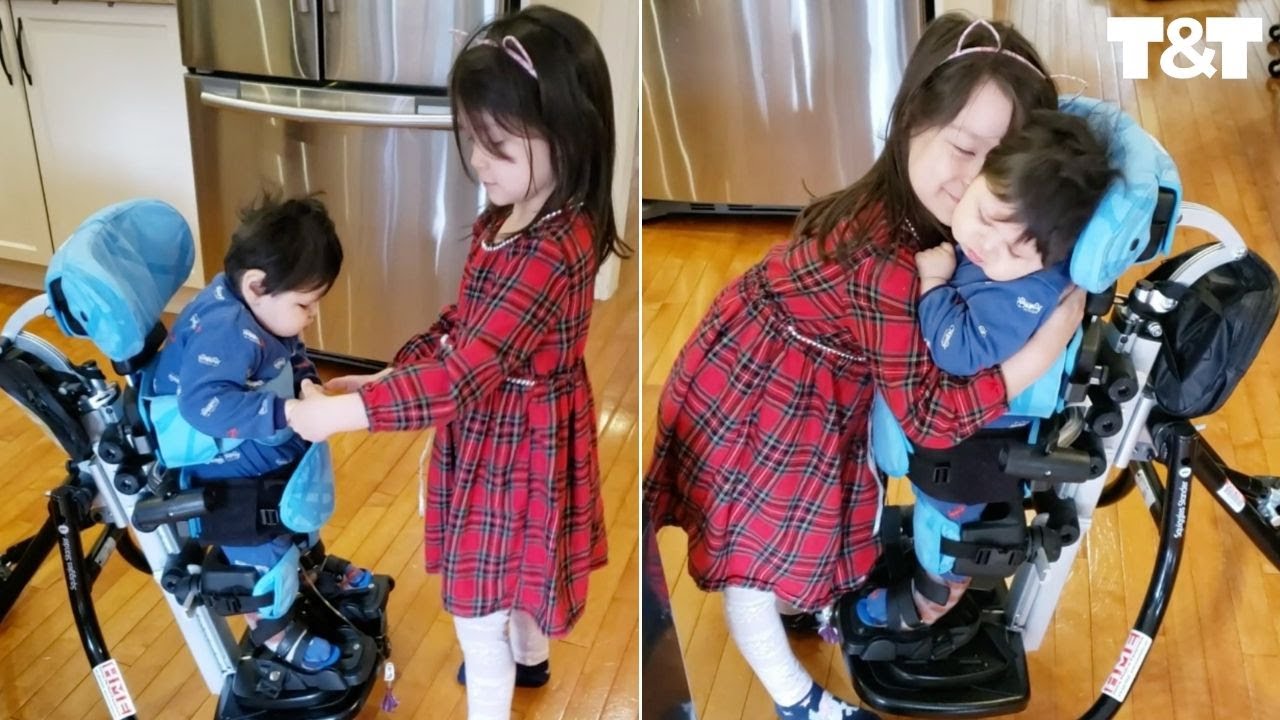 Sweet Moment Girl Leads Little Brother With Special Needs To Dance