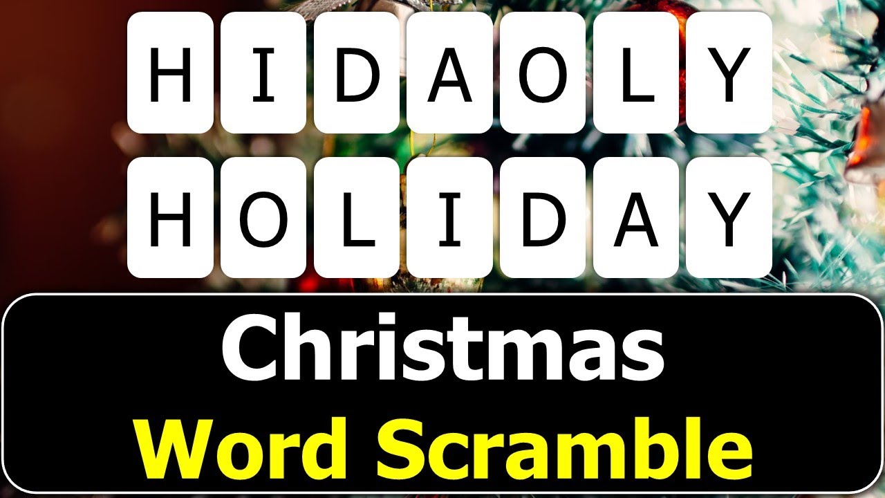 🎄✨ Christmas Word Scramble Fun! ✨🎄