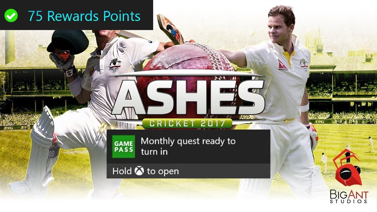 Ashes Cricket Monthly Xbox Game Pass Quest Guide Get 2 Runs YouTube