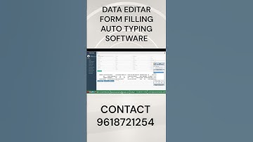 DATA EDITAR FORM FILLING AUTO TYPER SOFTWARE#shorts