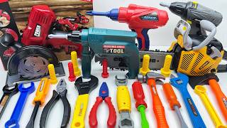 13-minute unboxing: Drill, chainsaw, and toolbox all included; immersive engineering experience.