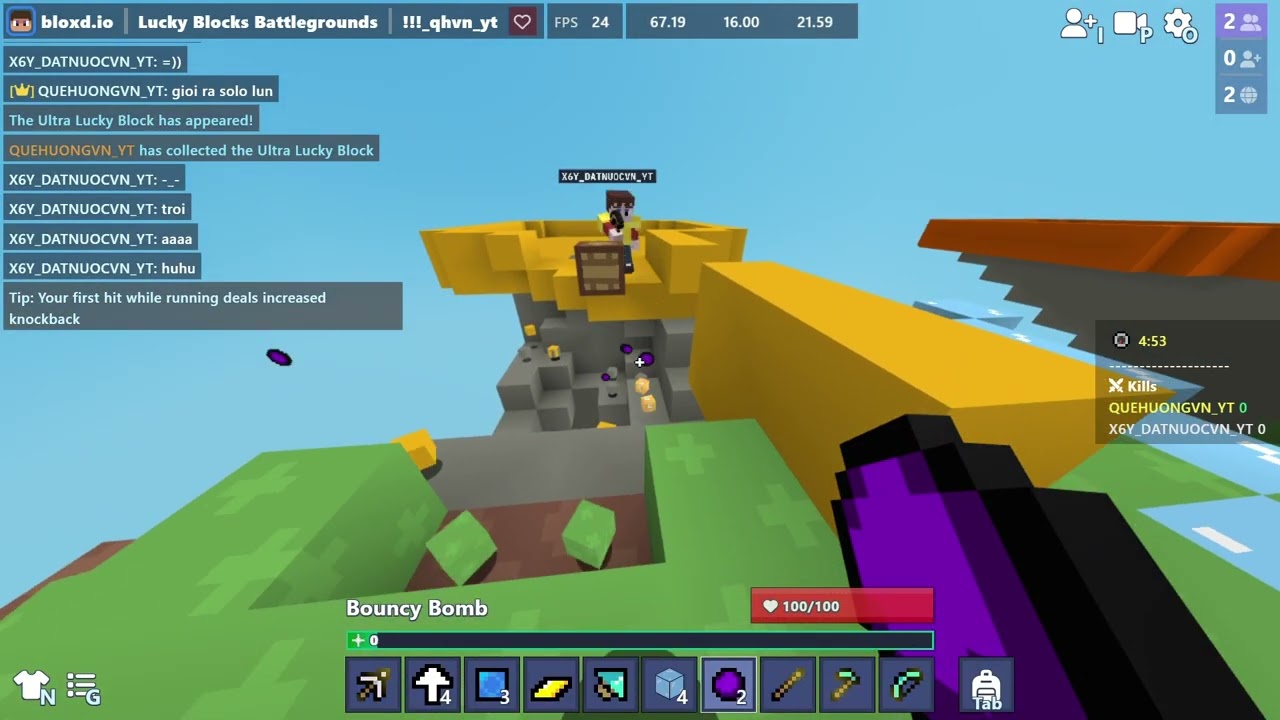 Trải nghiệm Lucky Block Underground| Bloxd.io