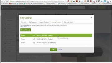 How to Restore Godaddy Website Builder Website