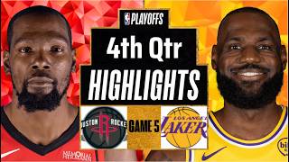Lakers vs Rockets Highlights today 4th Qtr P2 | Apr 29 | 2026 NBA Playoffs full  Highlights Game 5.