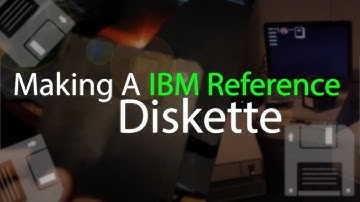IBM Making A Reference Diskette On Windows 10  "IBM Model 56 Type 8556"