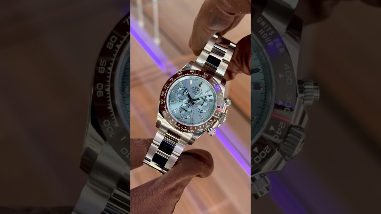 Rolex Daytona 40mm 116506 Platinum Ice Blue Diamond Dial-would you wear it⁉️