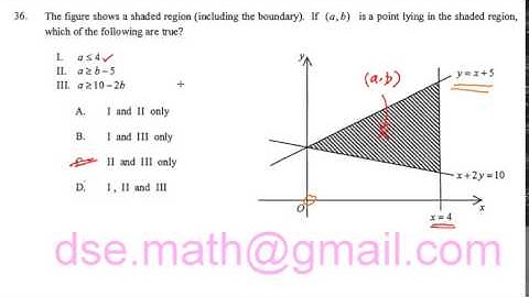 HKDSE 2015 Maths II Question 36