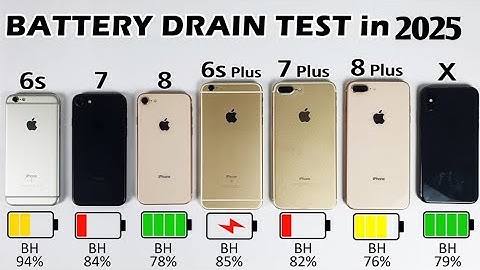 iPhone Battery Drain Test 🔋 | iPhone 6 vs 7 vs 8 vs X & Plus Models! Who Wins?