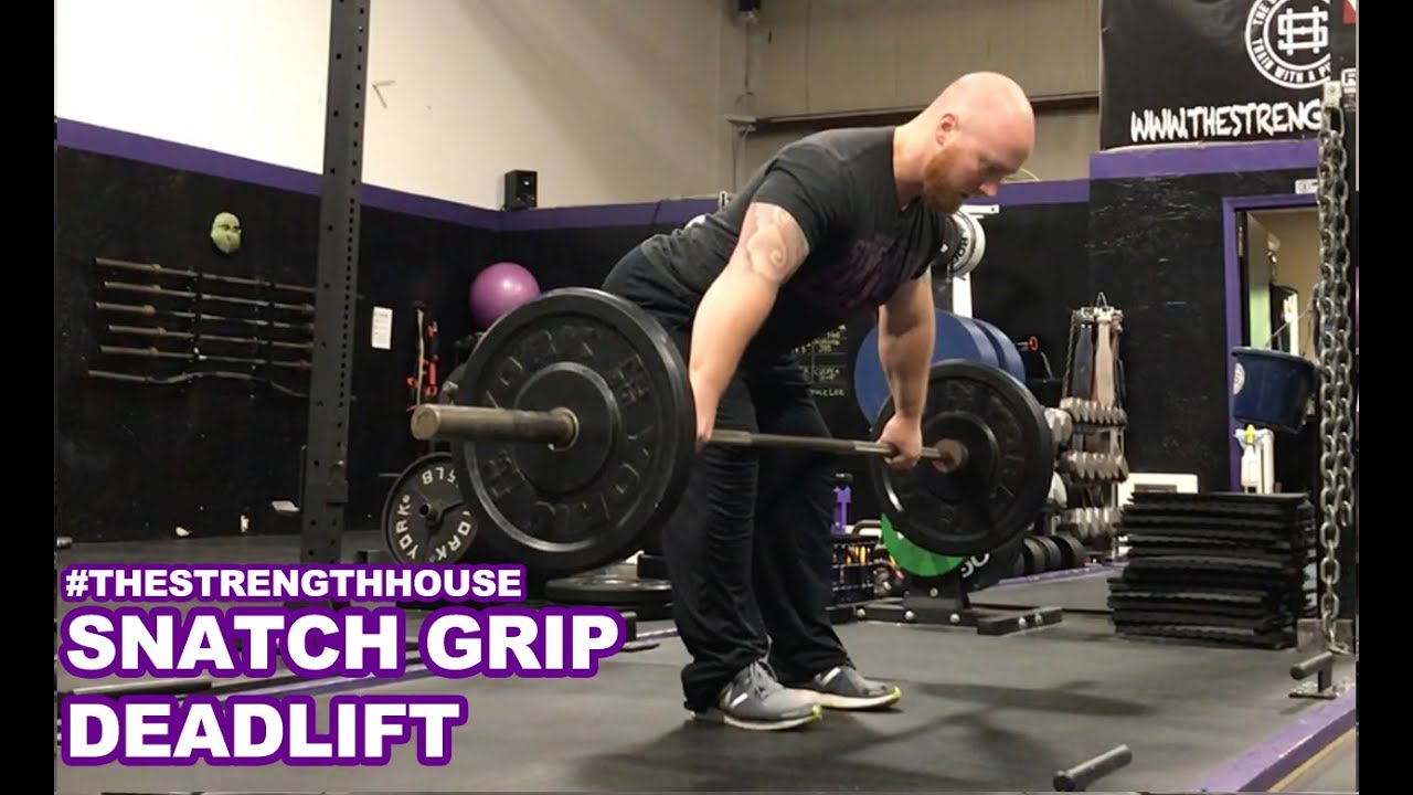 TheStrengthHouse.com - Snatch Grip RDLS - YouTube