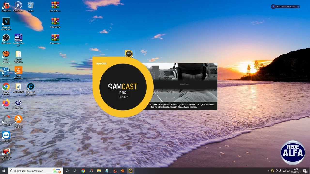 Como Instalar o Sam Cast e Configurar Streaming da Rádio - YouTube