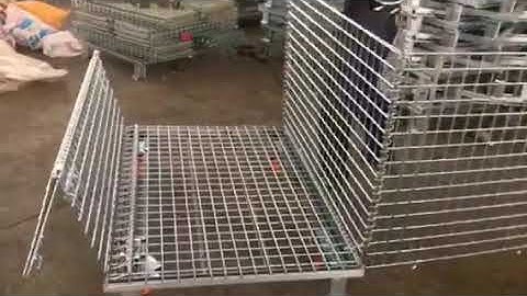 folding process of wire mesh container