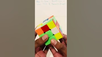 How to Solve A Rubik’s Cube in Under 5 Seconds (JOKE!) #Shorts #shorts