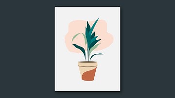 Flat Plant Illustration - Illustrator Tutorial