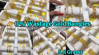 Saravana Elite Gold No wastage Gold Bangles 5.9g To 24 gm Gold Light weight Stone Bangles Bracelets